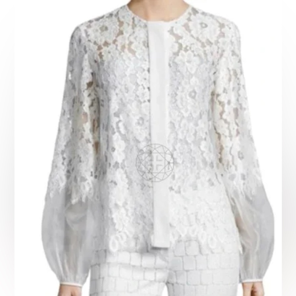 Alexis White Lace Long Sleeve Blouse